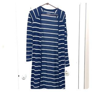 Long stripe cardigan